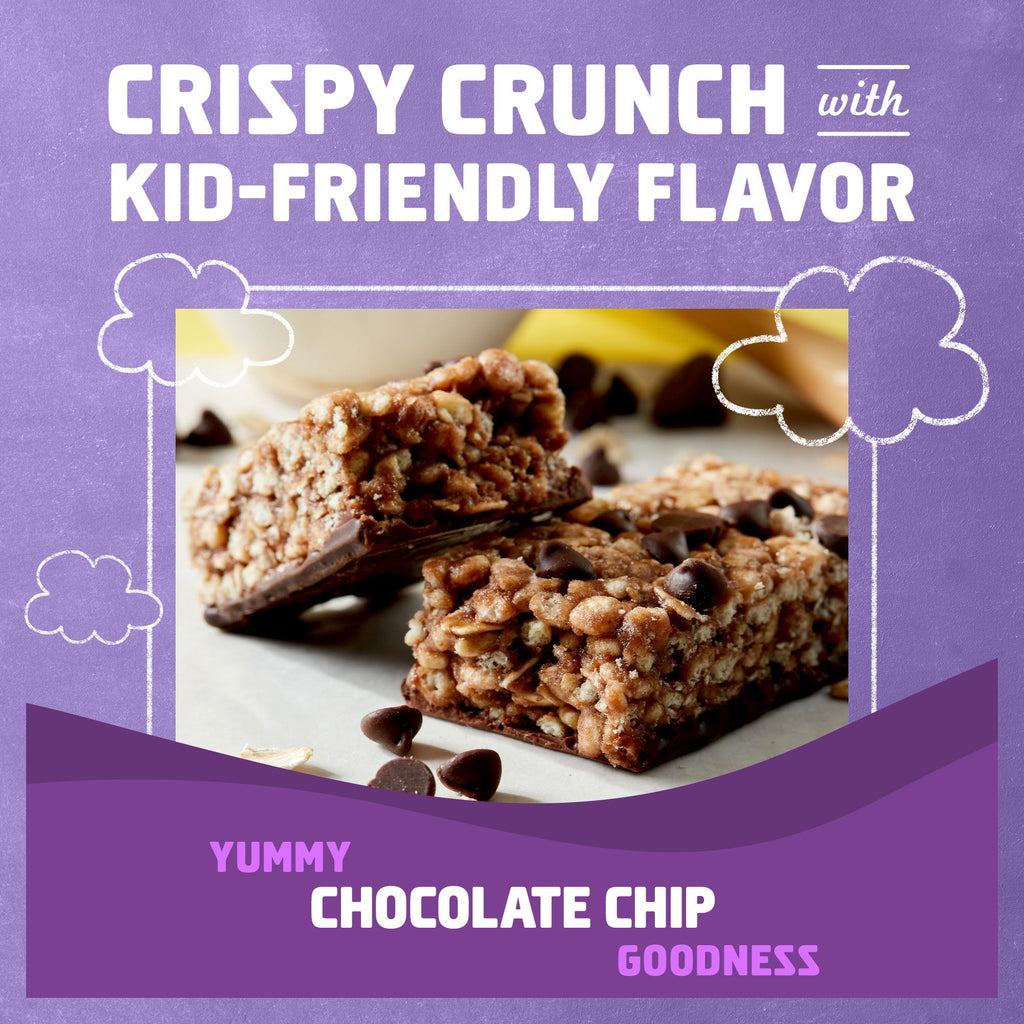 Zbar Protein Chocolate Chip Crispy Snack Bars, Gluten Free Protein Bars