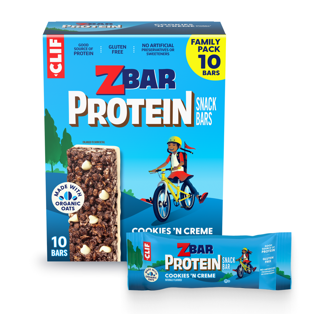 Zbar Protein Cookies 'N Creme Crispy Snack Bars, Gluten Free Protein Bars